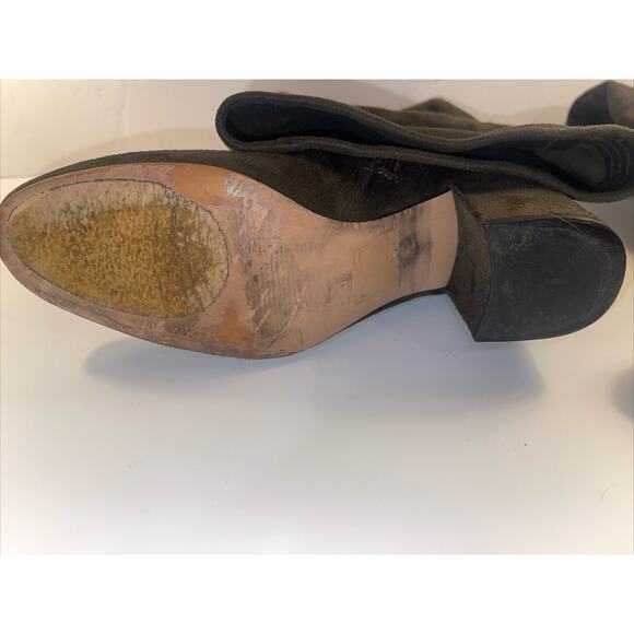 ALDO Womens Adessi Suede Over the Knee High Boots Block 3” Heel Brown Size 8.5 - Picture 6 of 8